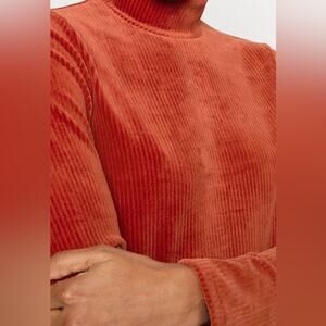 Texture & Thread by Madewell Velour Corduroy Mock Neck Size L